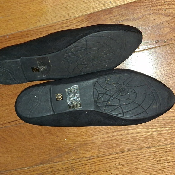 Heritage Black  Suede Women's Flats - Picture 3 of 4